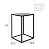 Small Linton Table in Matt Black