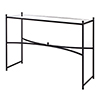 Windsor Console Table in Matt Black