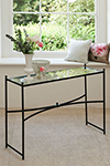 Windsor Console Table in Matt Black