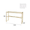 Windsor Console Table in Old Gold