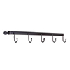 Thornham 5 Hook Rack in Matt Black