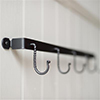 Thornham 5 Hook Rack in Matt Black