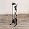 Elmsett Companion Set with Ball Handles,Matt Black