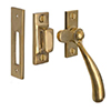 London Window Latch (Left Side) in Polished Brass