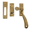 London Window Latch (Left Side) in Polished Brass