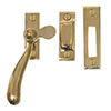 London Window Latch (Right Side) in Polished Brass