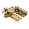 Quadrant Fastener in Polished Brass