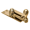 Quadrant Fastener in Polished Brass