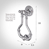 Melton Door Knocker in Nickel