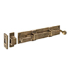 Cranked Priory Door Bolt in Antiqued Brass