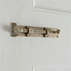 Cranked Priory Door Bolt in Antiqued Brass