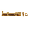 Cranked Priory Door Bolt in Polished Brass