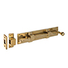 Cranked Priory Door Bolt in Polished Brass