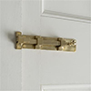 Cranked Priory Door Bolt in Polished Brass