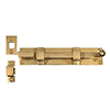 Cranked Priory Door Bolt in Polished Brass