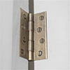 Rectangular Brass Butt Hinge in Antiqued Brass