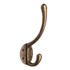 Hemley Coat Hook in Antiqued Brass
