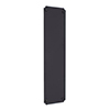 Corner Notch Finger Plate in Matt Black