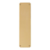 Corner Notch Finger Plate in Polished Brass