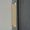 Corner Notch Finger Plate in Polished Brass