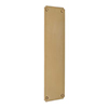 Corner Notch Finger Plate in Polished Brass