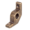 Stair Rod Bracket in Antiqued Brass