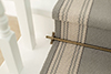 Turned Stair Rods in Antiqued Brass