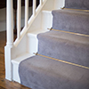 Turned Stair Rods in Antiqued Brass