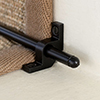 Turned Stair Rods in Matt Black