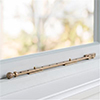 35cm Georgian Window Stay in Antiqued Brass