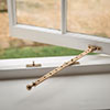 35cm Georgian Window Stay in Antiqued Brass