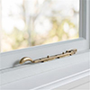 25cm London Window Stay in Antiqued Brass