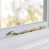 30cm London Window Stay in Antiqued Brass