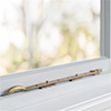 35cm London Window Stay in Antiqued Brass