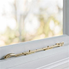 35cm London Window Stay in Polished Brass