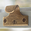 Sash Handle in Antiqued Brass