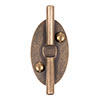 Cleat in Lacquered Antiqued Brass 