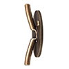 Cleat in Lacquered Antiqued Brass 
