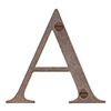 Letter A in Polished