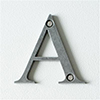 Letter A in Polished