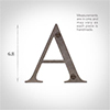 Letter A in Polished