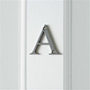 Letter A in Polished