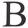 Letter B in Matt Black