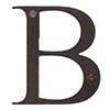 Letter B in Polished