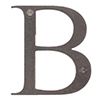 Letter B in Polished