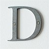 Letter D in Polished