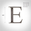 Letter E in Polished