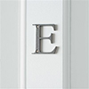 Letter E in Polished