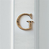 Letter G in Antiqued Brass