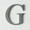 Letter G in Polished